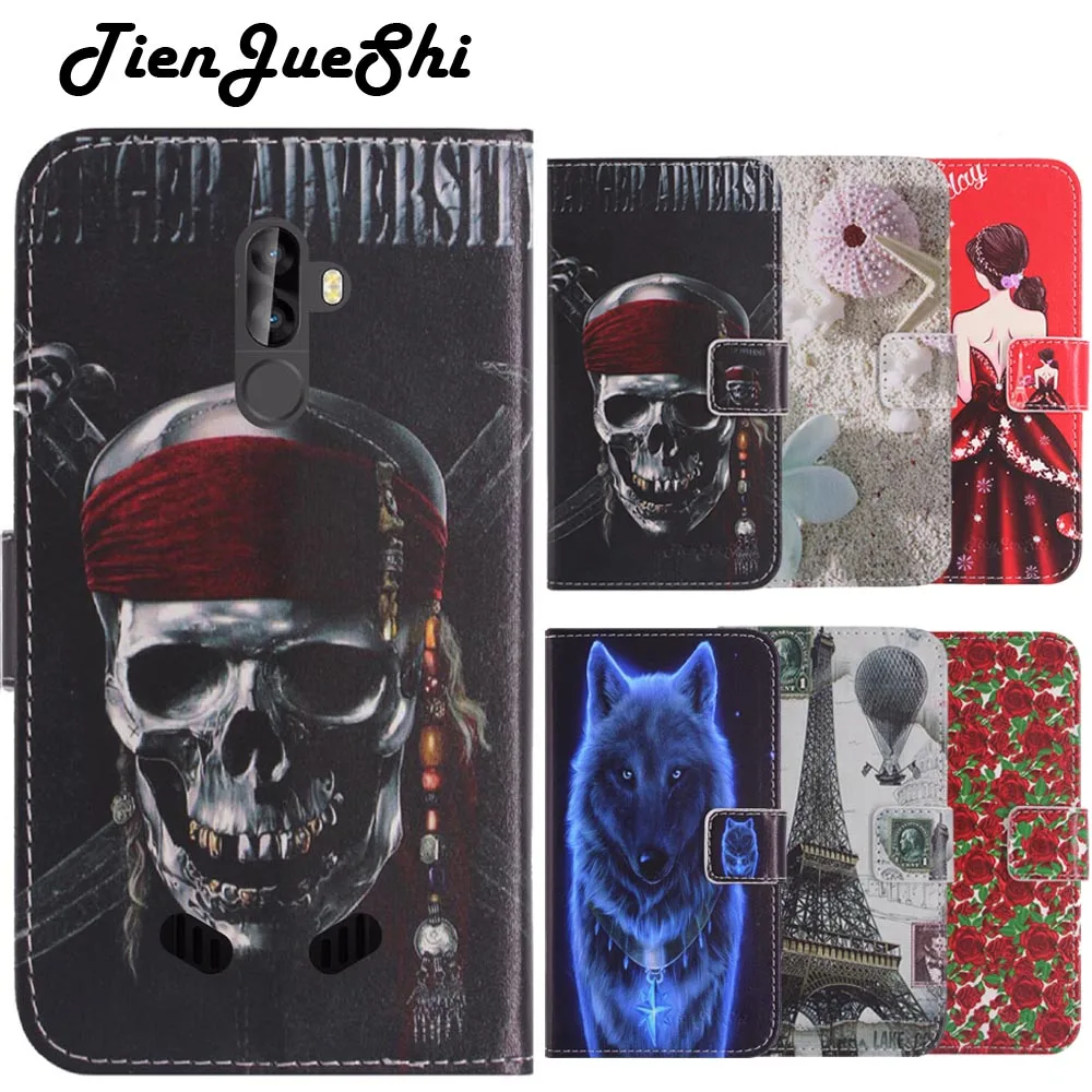 

TienJueShi Fashion Flip Book Design Protect Leather Cover Shell Wallet Etui Skin Case For Blackview BV9000 Pro 5.7 inch