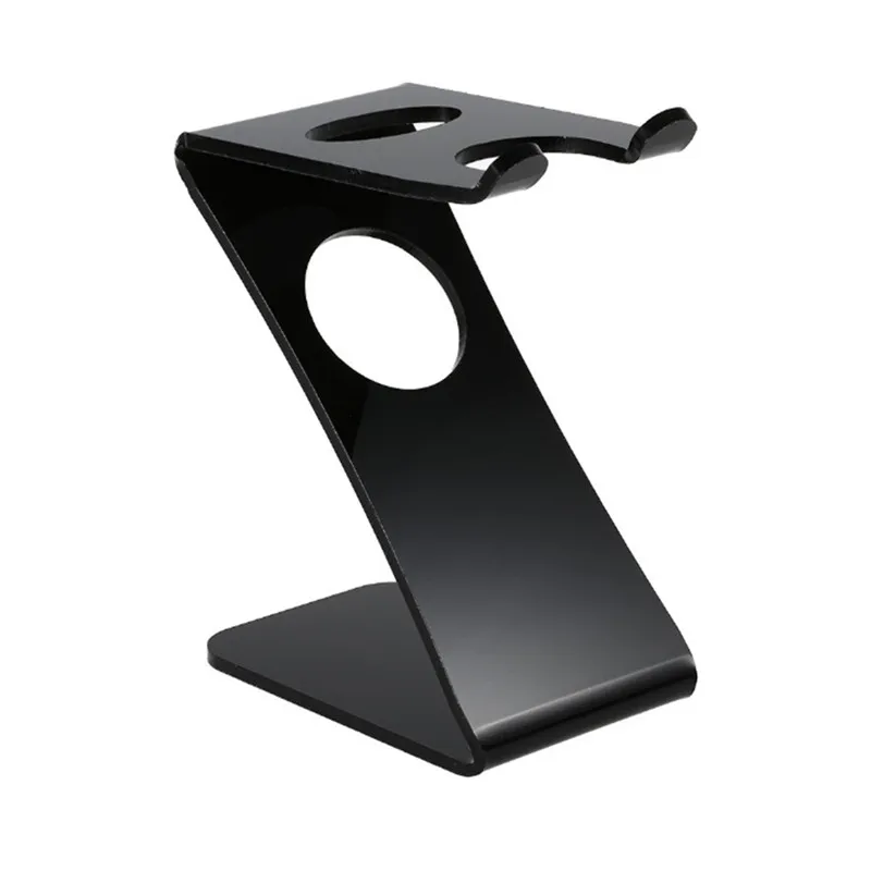 

2018 New Drip Shaving Arcylic Stand For Shaving Brush Holder Barber Tool Black Salon Shaving Tool