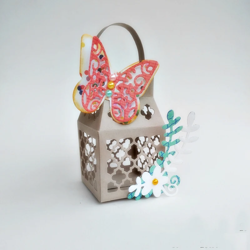

Hollow Basket Butterfly Metal Cutting Dies Stencils for DIY Scrapbooking album Decorative Embossing Hand on Paper Cards 2018 New