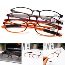 Magnifying Ultralight Reading Glasses For Elder Vision Care Men Women Bifocal Resin Anti-Skidding Eyeglasses+1.0~+4.0 Diopter