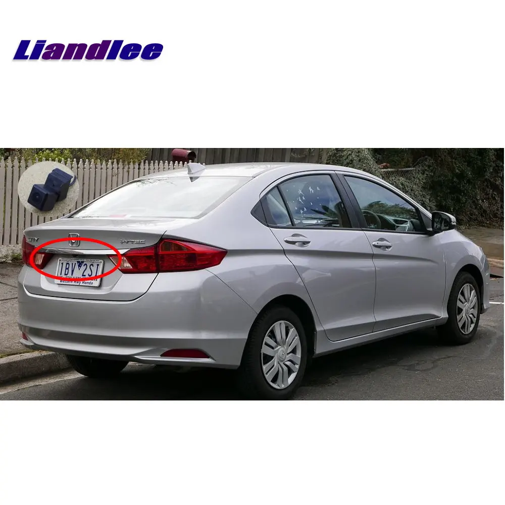 Камера заднего вида Liandlee для Honda City (GM6) 2014 2018/камера HD CCD с ночным видением|Камера