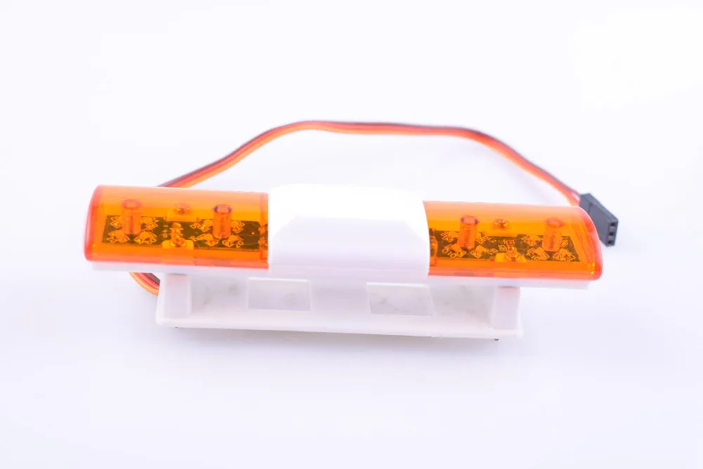 RC Car LED Flash Light Alarming Light Oval Style Orange For Remote Control Car RC Model Vehicle Toy