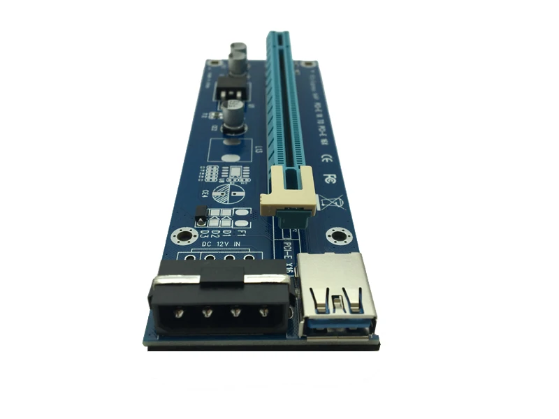 Новый 60 см PCIE 1X к 16X PCI Express карта для шахтерской машины защита от перегрузки по