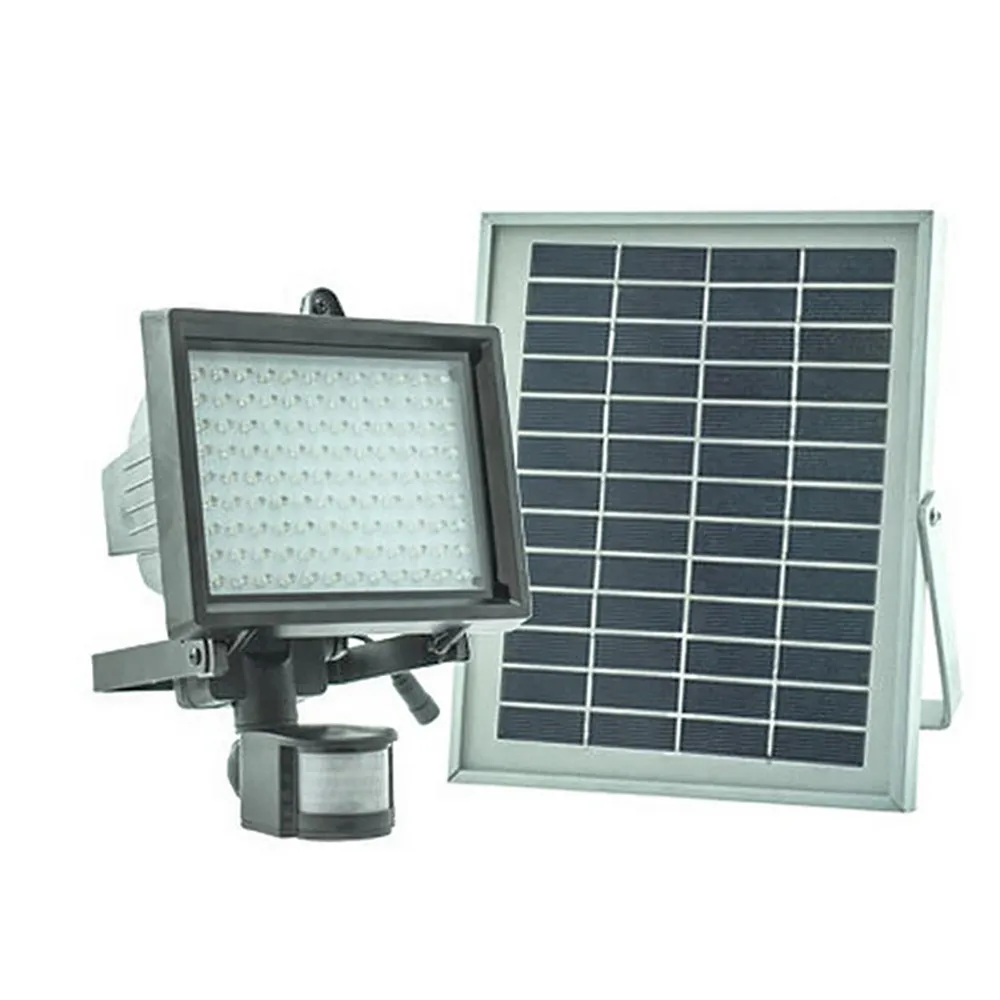 2016new 5w 80led solar motion sensor light li ion battery solar batteries for outside lights