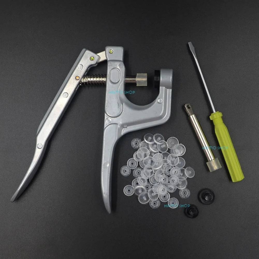 Buy 100pcs T5 Clear Plastic Snap Button Fasteners