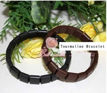 

2 Pcs/lot Tourmaline energy bracelet tourmaline bracelet health care