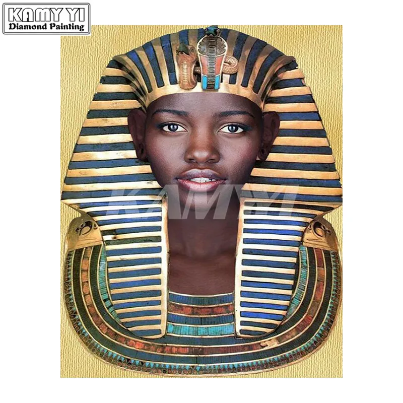 5D Full Square DIY Diamond Painting Egypt Pharaoh Home Decorative Diamond Embroidery mosaic 3d Cross Stitch_