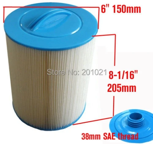 elemento filtrante spa vendita calda Unicel 6CH-940 Pleatco PWW50 205mmx150mm, con elemento sistema cartuccia filtro vasca idromassaggio foro 38mm - Image 3
