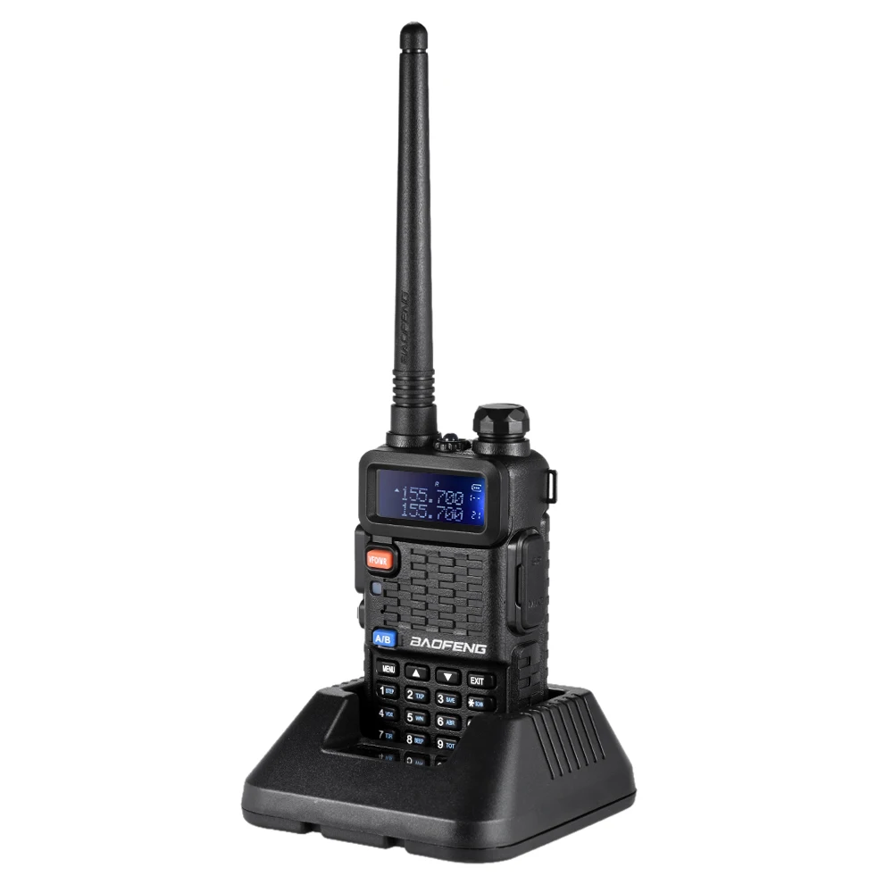 BAOFENG F8+ Walkie Talkie VHF/UHF Двухдиапазонный портативный приемопередатчик с ЖК FM радио приемник ключ запуска DTMF Encode
