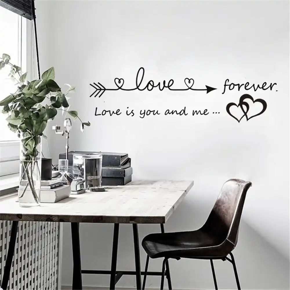 Hogar Dulce Citas Extraible Etiqueta De La Pared De Dormitorio De Arte Diy Dulce Hogar Patron Amor Poesia Ingles Pegatinas De Pared Aliexpress