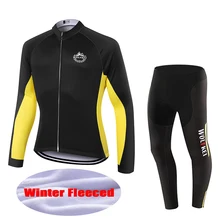 Wolfkei Зима Термальность флис Велосипедная форма Maillot велосипед одежда/Велоспорт Джерси/Mountain Велосипеды одежда Ropa Ciclismo