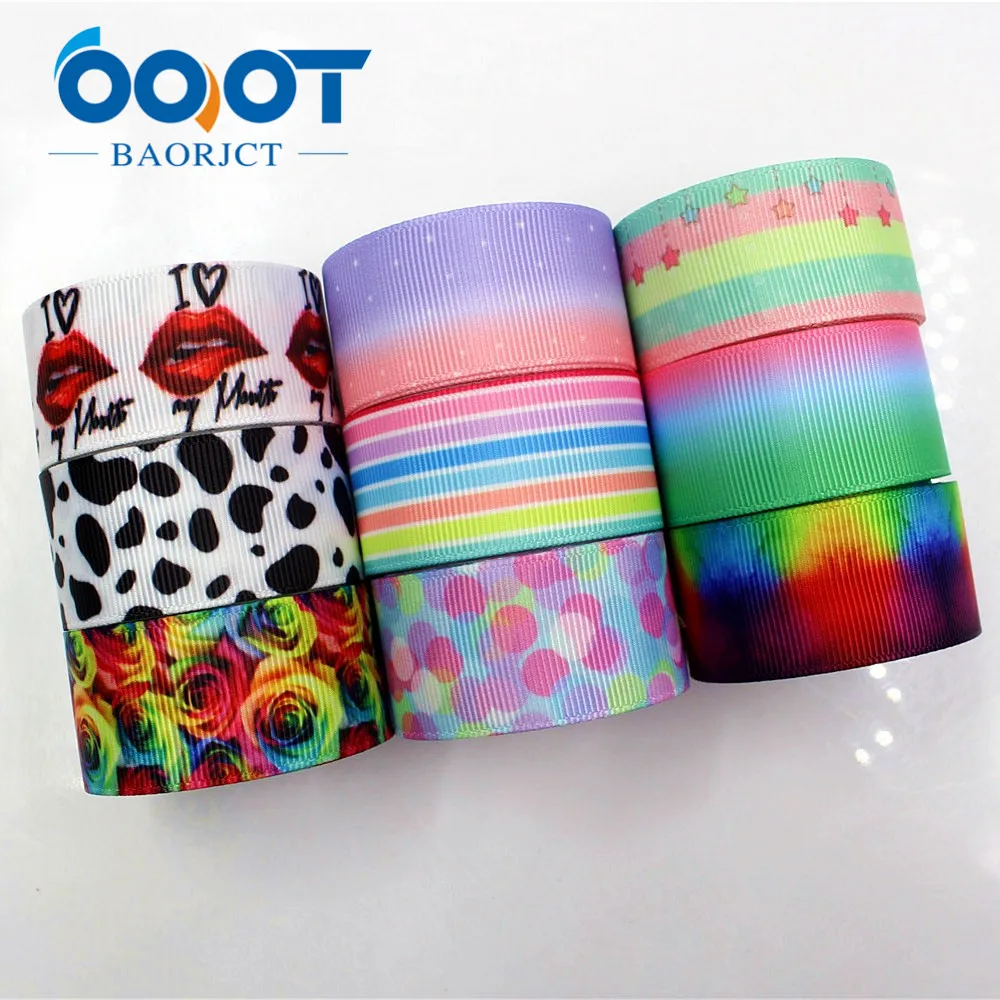 Мультяшные ленты OOOT BAORJCT 1712132 25 мм 10 ярдов Термотрансферная печатная корсажная