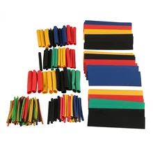 164pcs Conjunto de tubulação do psiquiatra do calor Tubo Heatshrink Poliolefinas Encolhimento Assorted Cabo de Fio Isolado Sleeving Encolher Tubo