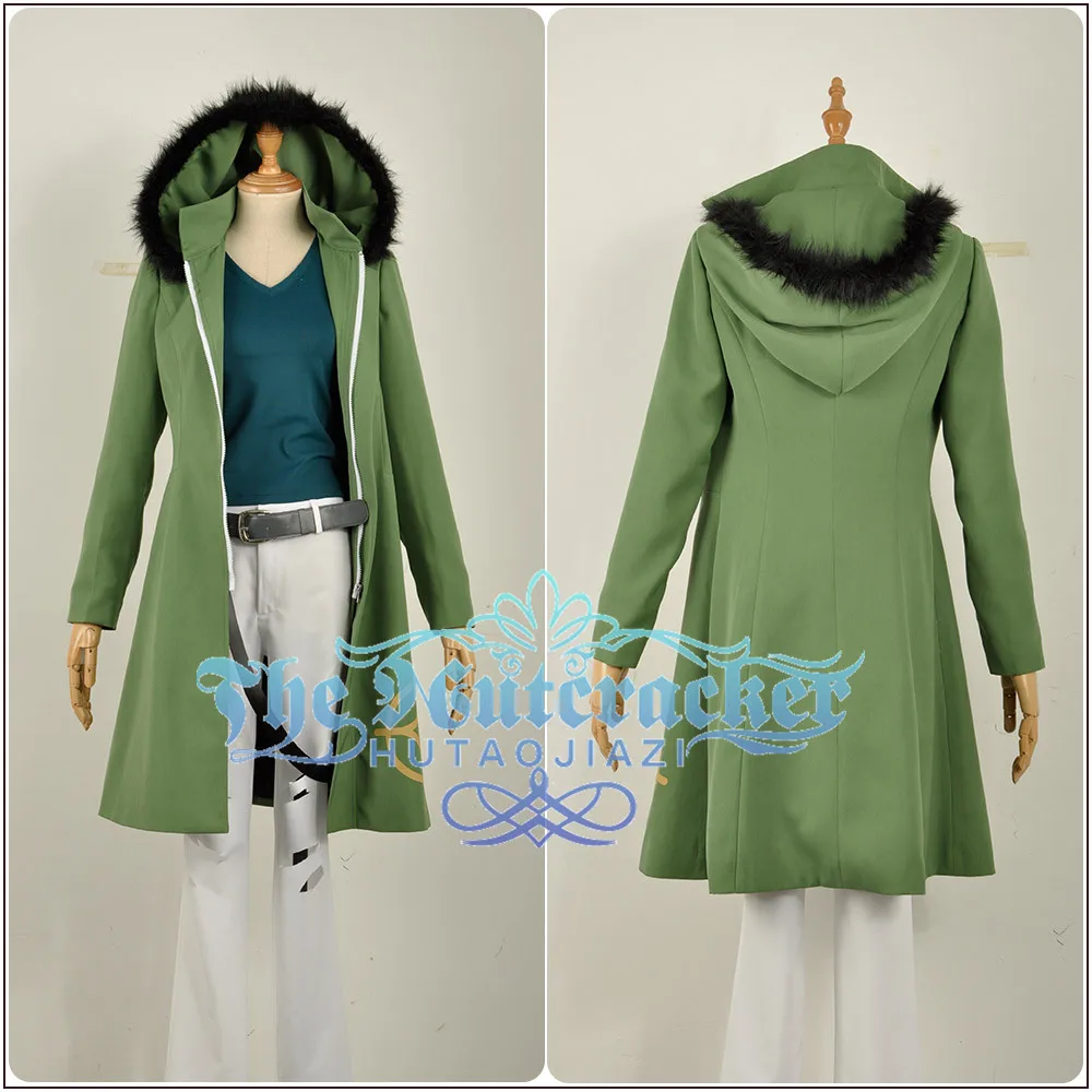 Games Voice Actor Dice Arisugawa Cosplay Costume Custom Green Hoodies Jacket Long Sleeve Turquoise Shirt Pants Wig Halloween