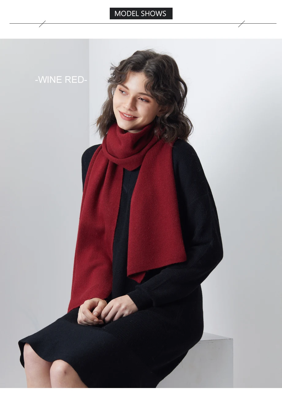 Women Scarf Wool Knitting Warm Scarves Winter Long Shawl Cashmere Autumn 2018 New Brand Solid Thicken Shawl Cachecol For Female (5)