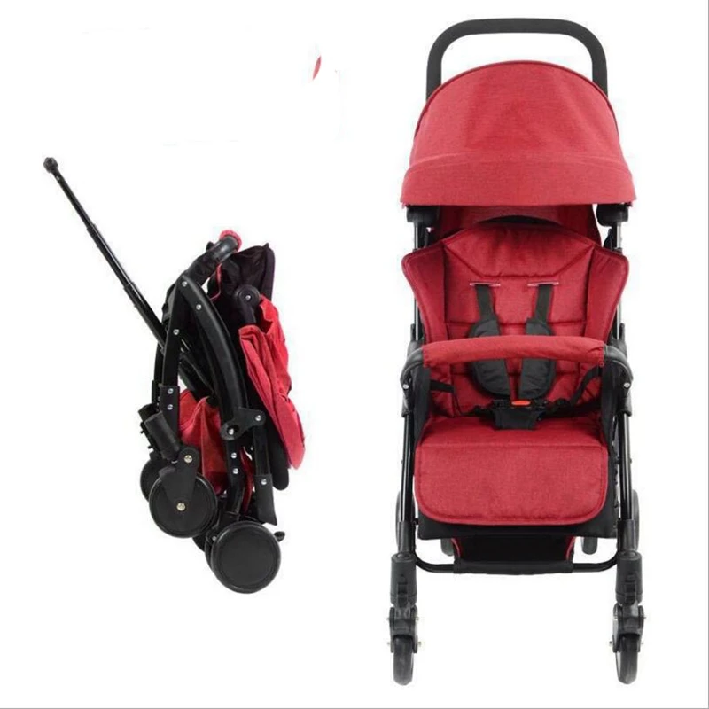 

2018 new baby stroller ultra light shock absorber folding portable can sit lie baby young children kids simple mini umbrella 6KG