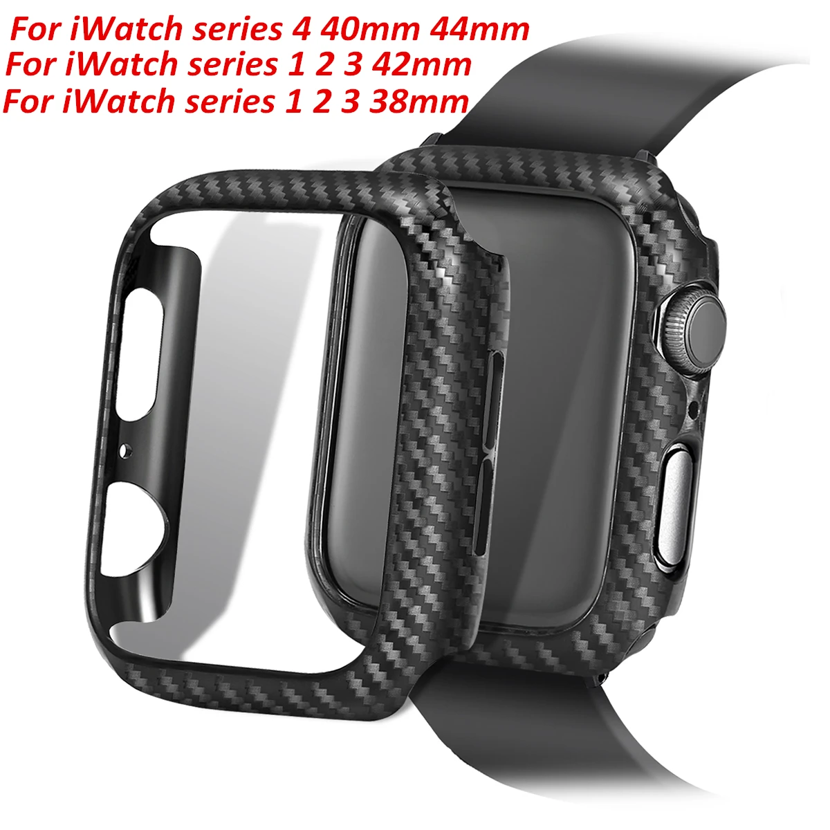 Watch Cover Case For Apple iWatch Series 4 3 2 1 Band 40mm 44mm Slim TPU Clear Carbon Protector IWatch 42mm 38mm | Мобильные