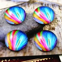 20 шт 12 мм ручной работы фото стеклянные кабошоны(C6-08