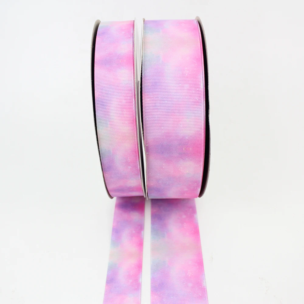 9mm-75mm hot transfer Psychedelic color printed ribbon grosgrain DIY handmade fabric 20 yards | Дом и сад