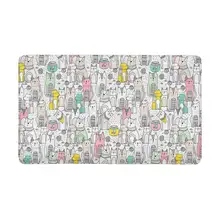 Забавные Животные товары для кошек и спаниель товары собак книги по искусству Крытый вход ковры коврики обуви скребки