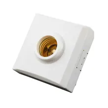 SUNLI дом 25 шт./лот E27 основание светильника гнездо для Светодиодный ламповый патрон фитинг E27 квадратная форма лампы держатель монтажные аксессуары