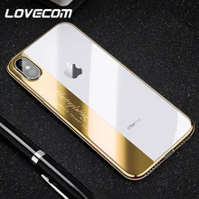 Роскошный lovecom Модный чехол для iPhone 11 Pro Max XR XS Max X 6 6S 7 8 Plus Мягкий ТПУ гальванический прозрачный чехол с буквами