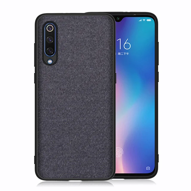 Hadinas тканевый чехол для Xiaomi mi 9 mi 9 SE, силиконовый бампер, чехол для телефона s для Xiaomi mi 9 mi 9 xio mi 9 se, чехол - Цвет: Blue