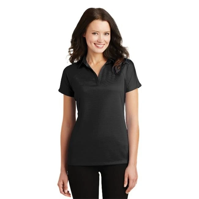 Port Authority L575 Ladies Crossover Raglan Polo Black - 2XL