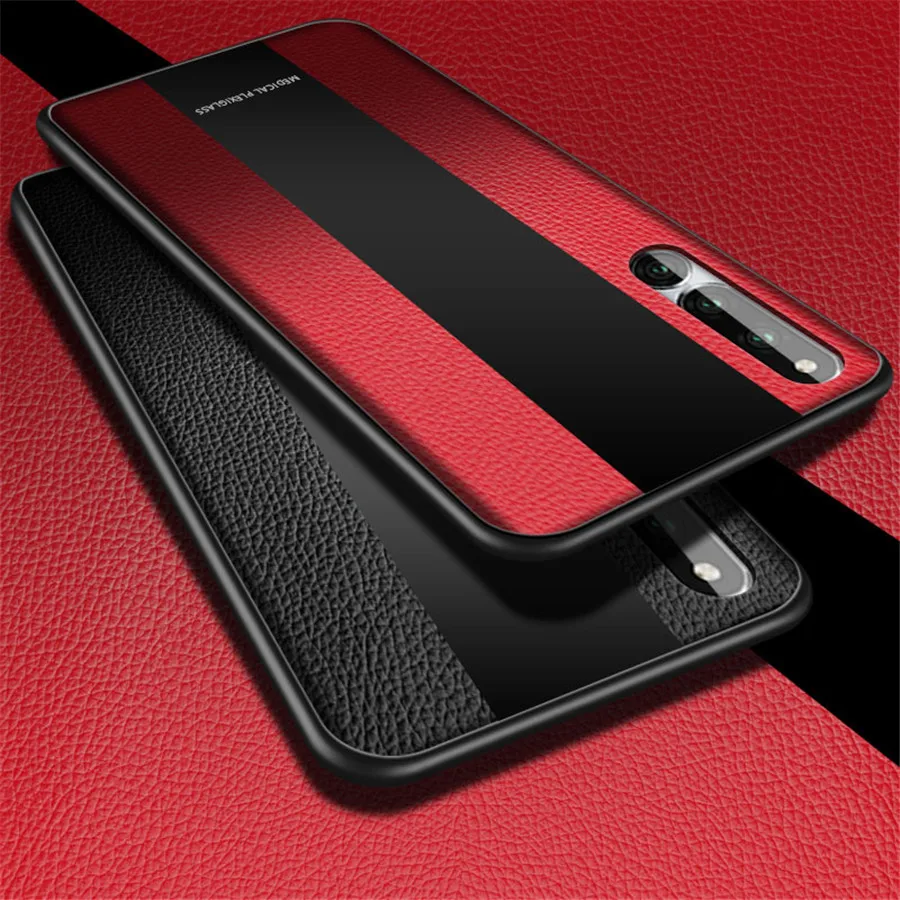 Для Huawei Honor Magic 2 PU кожаный чехол для телефона magic2 TPU мягкая граница стекло