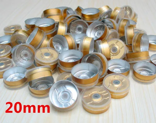 

20mm aluminium-plastic caps,vial top is transparent,black,red ,blue 4 colors,gold edge ,10ml clear glass vial