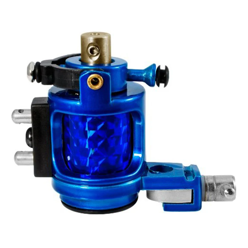 1Pcs New Pro Cheap Aluminum Blue Jackhammer Lightweight Rotary Tattoo