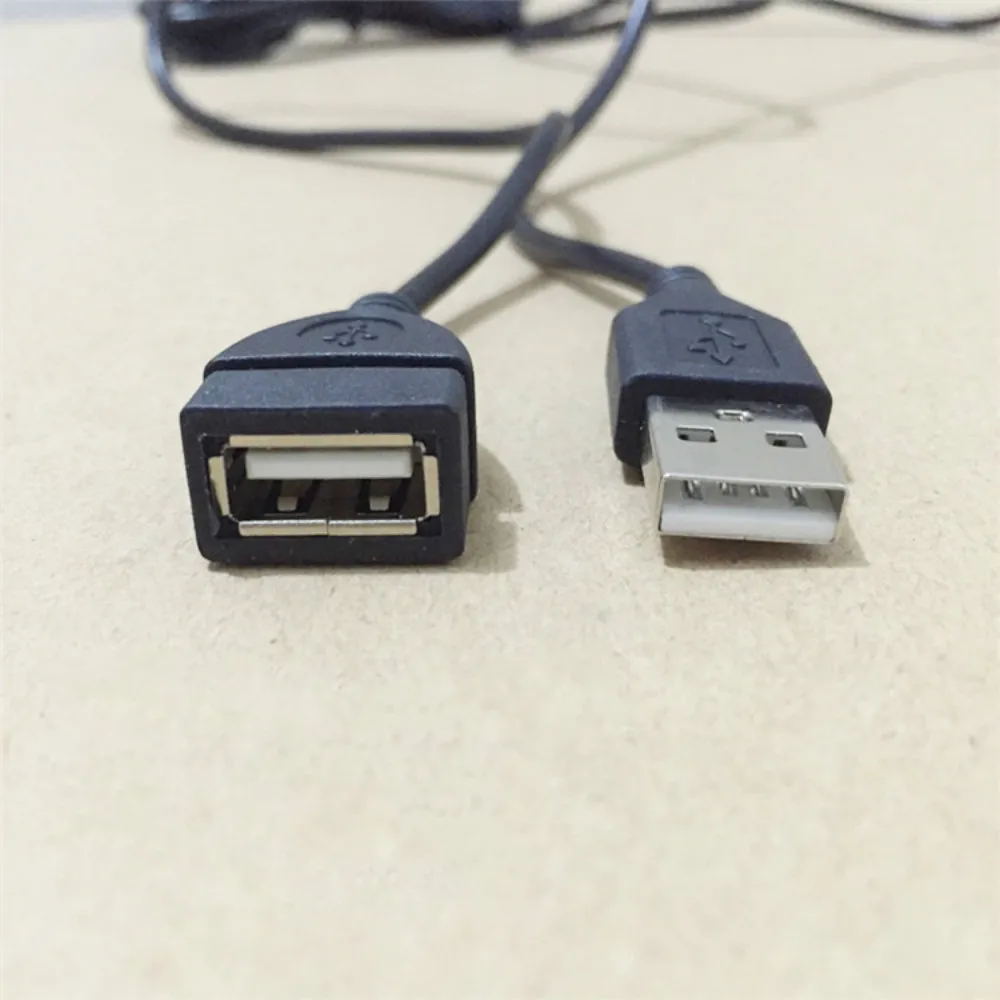 تمديدات كابلات USB فائقة السرعة USB 2.0 كابل الذكور إلى الإناث مزامنة بيانات USB 2.0 موسع الحبل للكمبيوتر التلفزيون الهاتف المحمول MP4 MP3