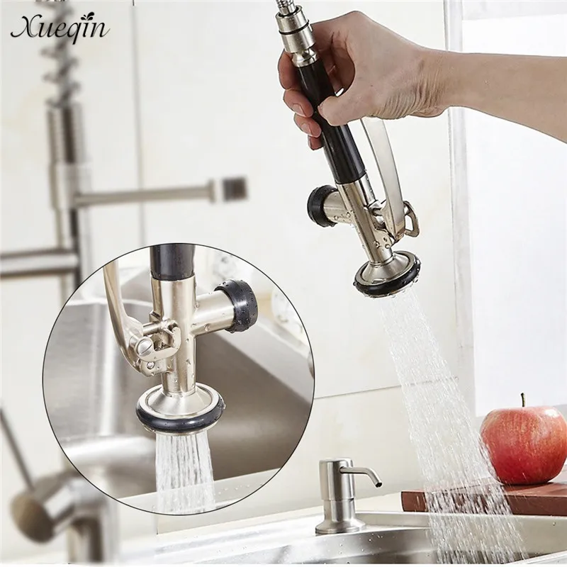 Xueqin Silver Stainless Steel Commercial Kitchen Faucet Accessories Pre-Rinse Faucet Tap Spray Head Sprayer