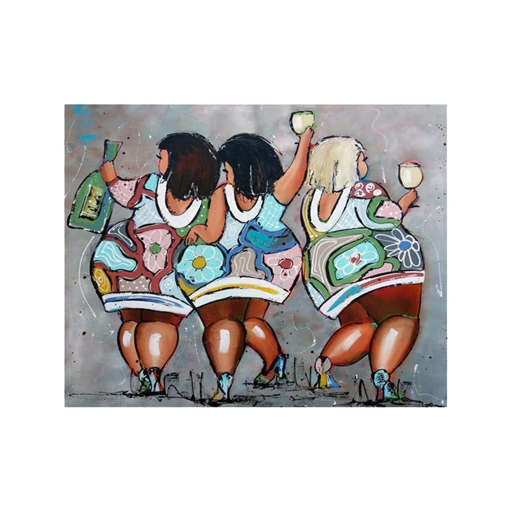 1PC Painting Fat Woman Cross Stitch Pattern Diamond Painting Cross