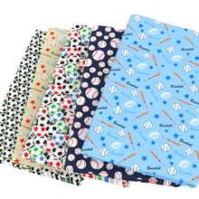 Давид аксессуары 50*145 см футбольные баскетбольные мячи хлопок ткань для ткани Дети Домашний текстиль шитье Тильда кукольная ткань, c4145