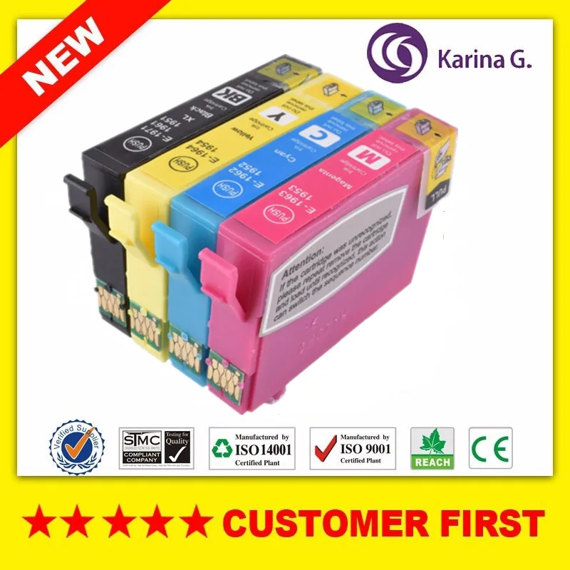 Совместимый для T1971 T1961 T1951 картридж для Epson XP-101 XP-201 XP-211 XP-401 XP-204 XP-104 XP-214 XP-411 XP-WF-2532 и т. д - Цвет: 1 Set