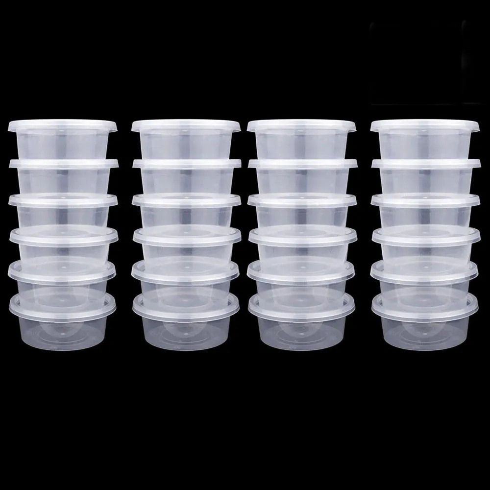 

25 Pc high quality Small Sundries Storage Slime Storage Containers Foam Ball Storage Cups Containers With Lids