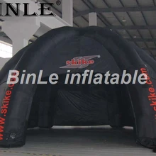 Высококачественная серийная Изолированная палатка надувная палатка-паук черный купол гараж газобе для мероприятий