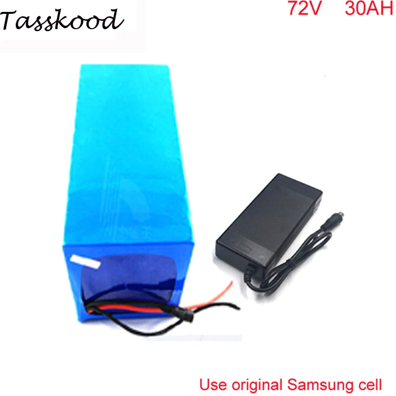 Top Samsung e-bike battery 72v 30ah lithium battery for great powerful 72v 3000w e bike with charger and bms 0