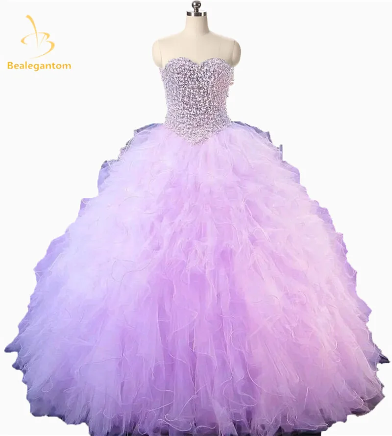 Bealegantom Любимое пышное платье бальное платье с жемчужинами, украшенное бисером, милое 16 платье 15 лет Vestidos De 15 Anos QA1183