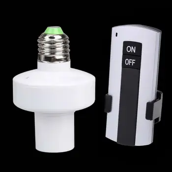 

Electronic E27 Remote Controller Light Socket Lamp Holder for House Office