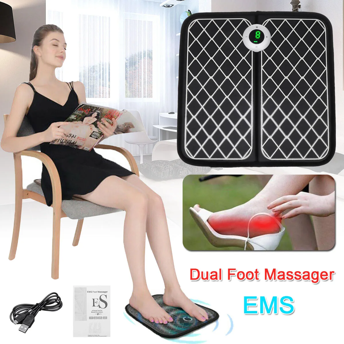 коврик ems foot massager для ног инструкция. массажный миостимулятор для стоп ems foot massager. электрический массажер для ног usb. стимулирующий массажный коврик ems foot massager для ног электрический. массажный коврик-миостимулятор ems foot massager.
