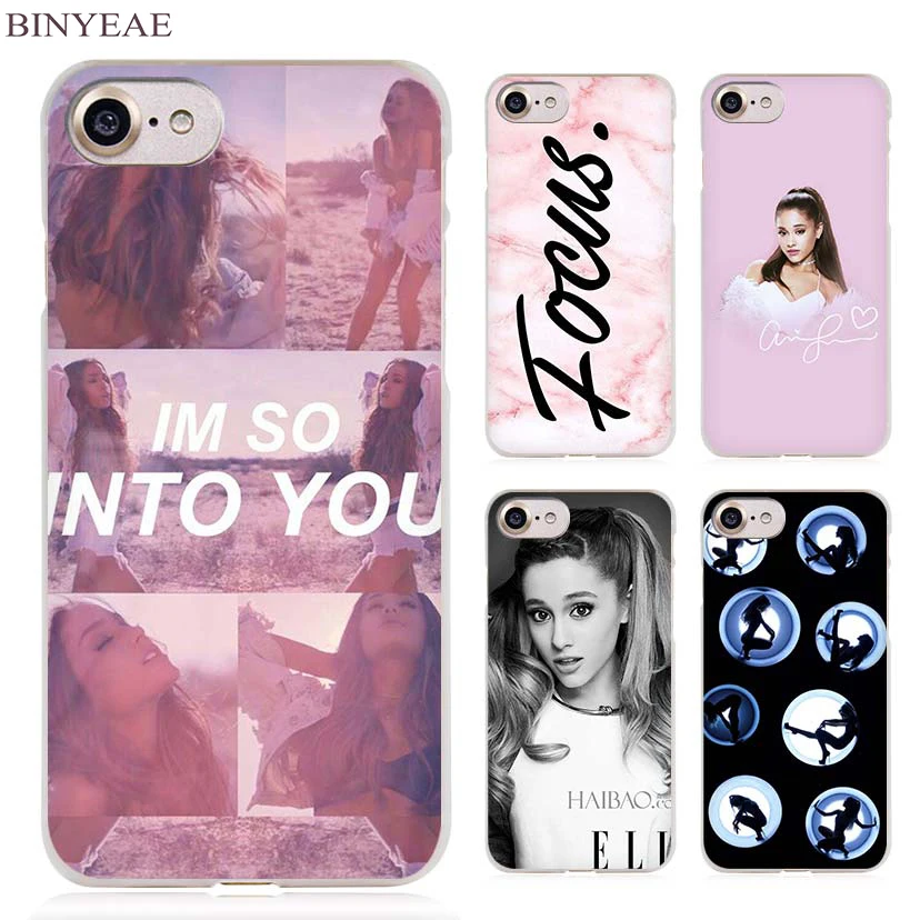 BINYEAE Ariana Grande pop singer Clear Cell Phone Case