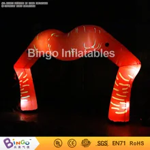 День Святого Валентина украшения надувные губы арки со светодиодной подсветкой/5 м Широкий Светодиодный Надувные освещенные губы мигает игрушки