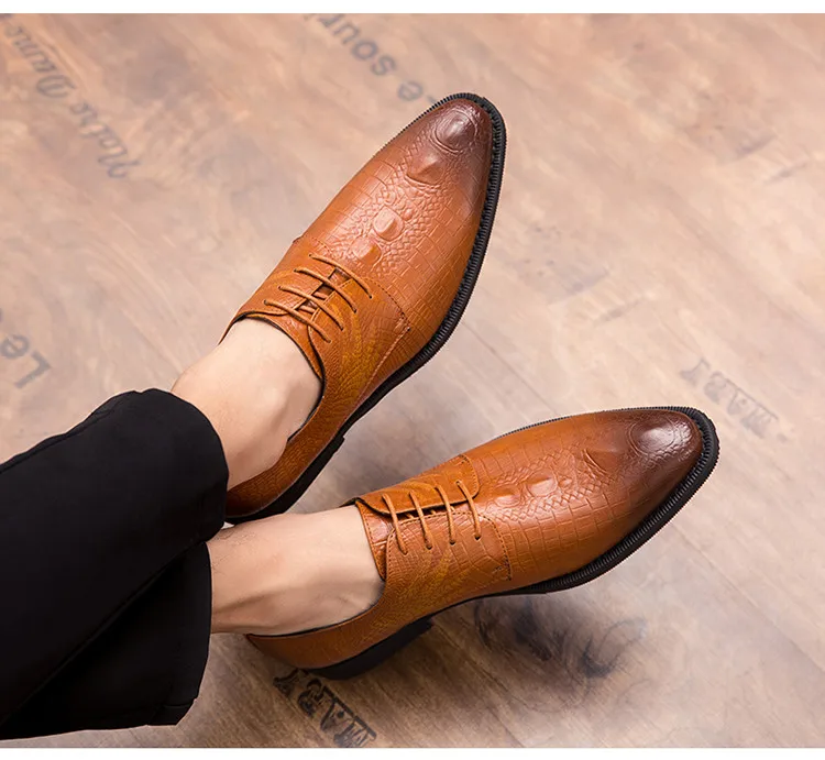 2019 новые мужские кожаные туфли модные модельные деловые туфли на шнуровке мужские классические туфли-оксфорды туфли для свадьбы мужские