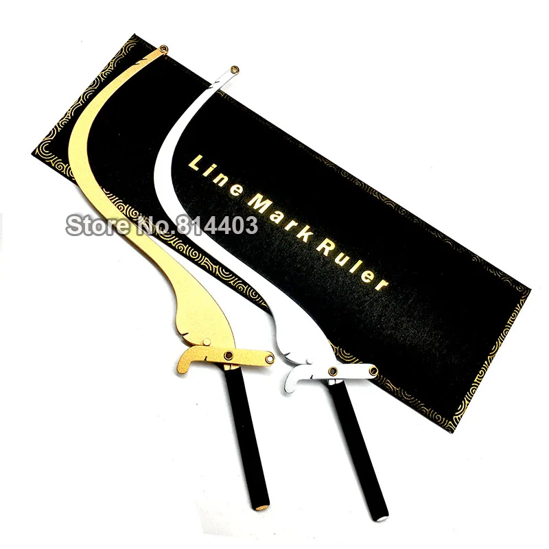 

Line Marker Ruler Tattoo Eyebrow Measuring Ruler Semi-permanent Bow and Arrow Tattoo Ruler Eyebrow Positioning Measure Tool Gol