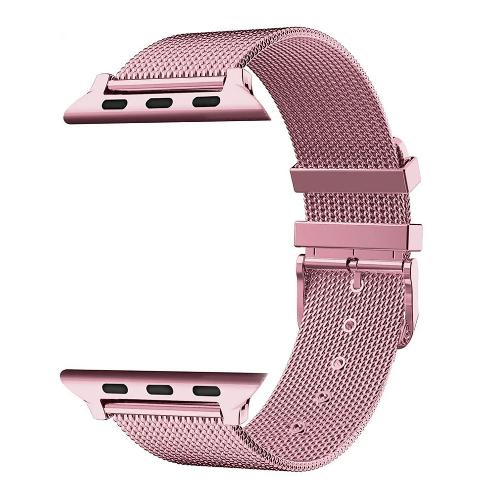 Ремешок Миланская петля для apple watch band 42 мм 38 44 40 браслет из нержавеющей стали iwatch