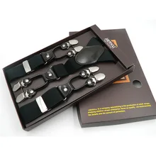 Мужские кожаные подтяжки на ремнях, 6 клипов в винтажном стиле, мужские подтяжки для жениха, мужская одежда