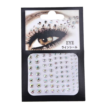 

Christmas DIY Eyebrow Face Body Art Adhesive Crystal Glitter Jewels Festival Party Eye Tattoo Stickers Makeup Xmas Decor