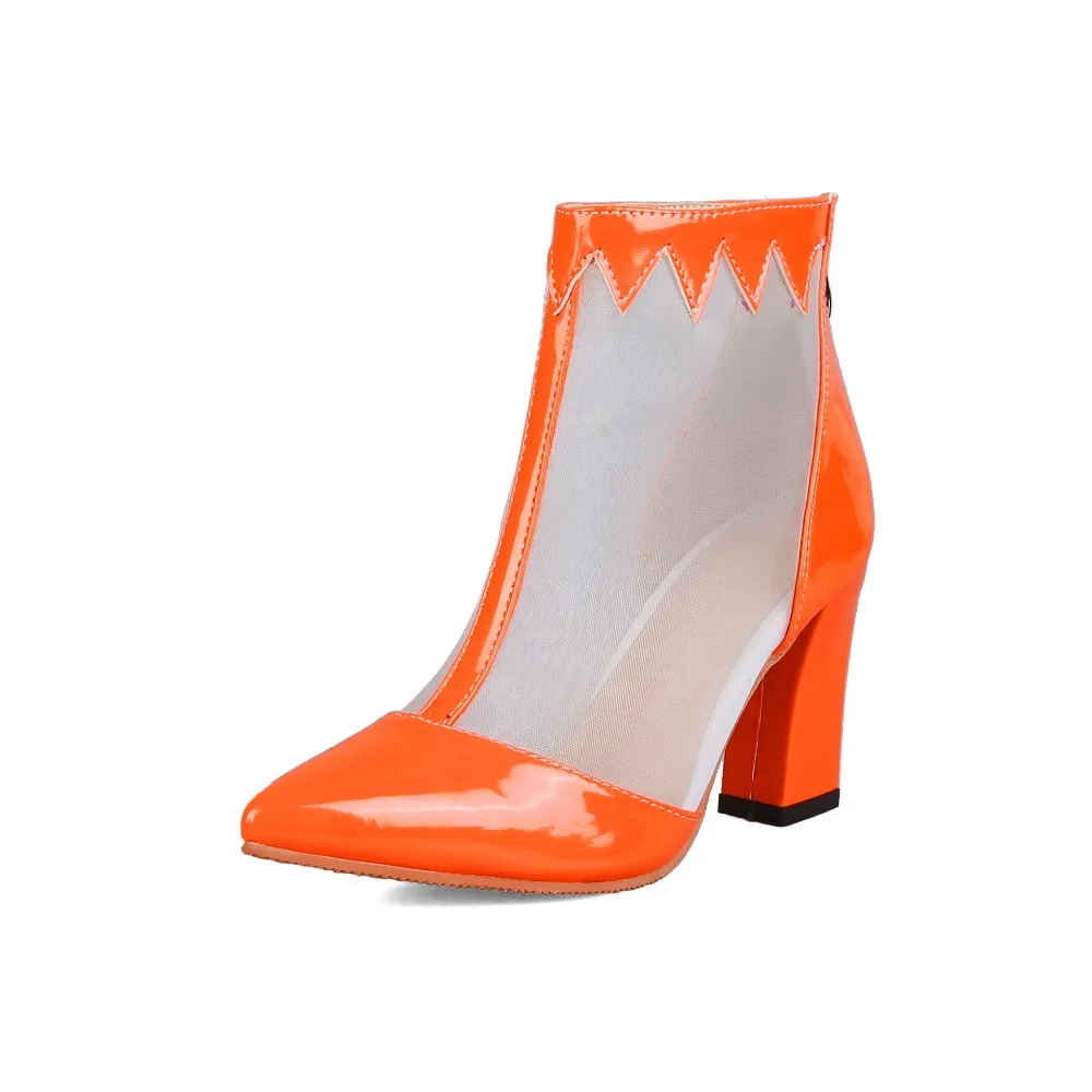 

air mesh sandals boots female luxury design patent leather sexy party shoes 2019 new arrival platform sandals woman footwear